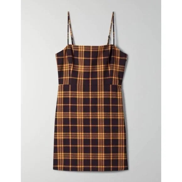 Wilfred Plaid Mini Dress - Picture 1 of 9